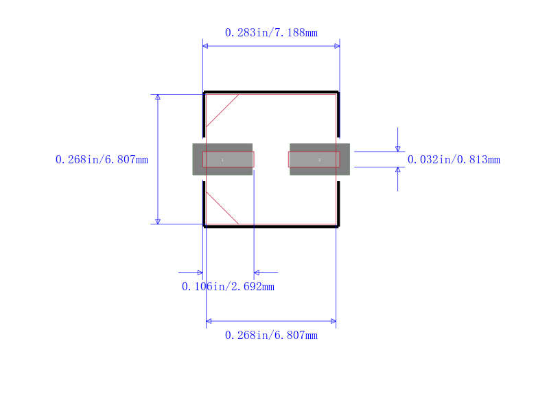 50SGV10M6.3X6.1封装图